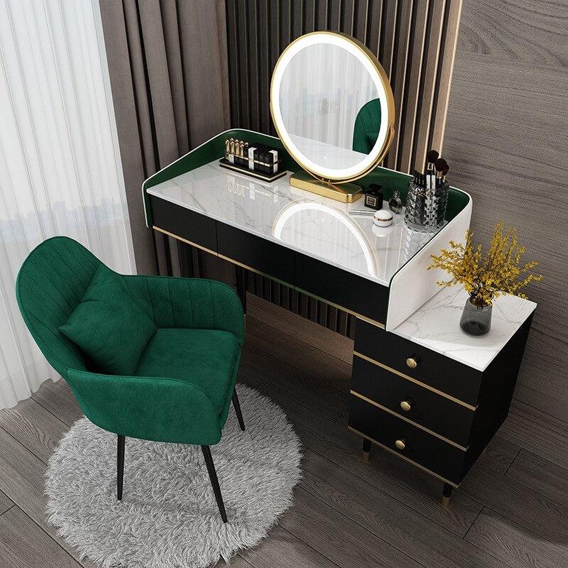 Lixra Contemporary Design Marble-top Dresser Set