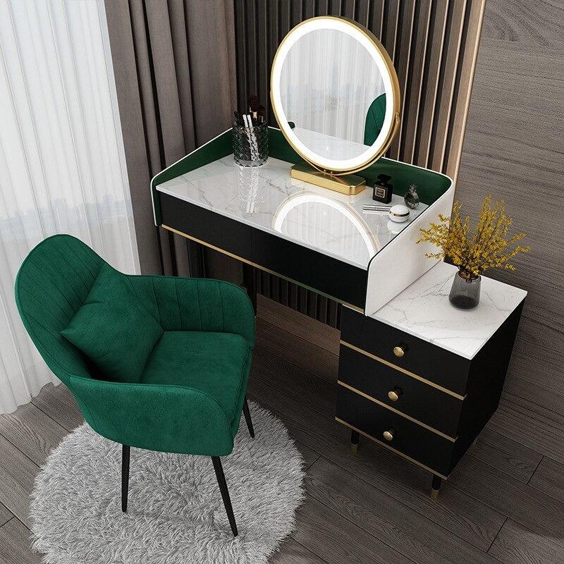 Lixra Contemporary Design Marble-top Dresser Set