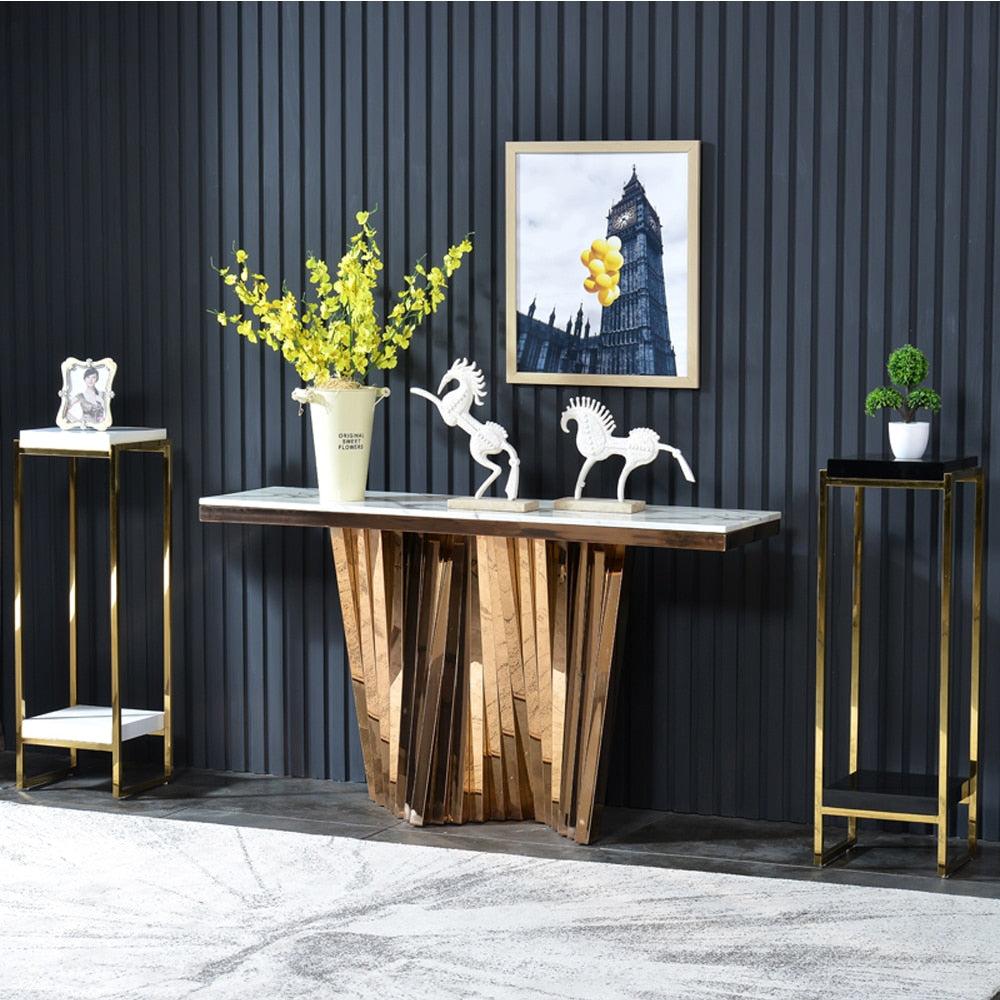 Lixra Contemporary Designed Marble Accent Table