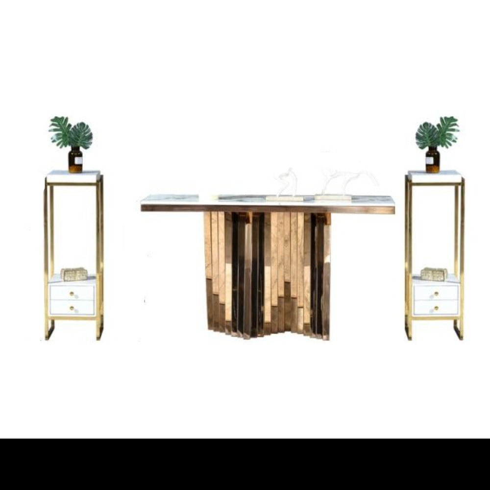 Lixra Contemporary Designed Marble Accent Table