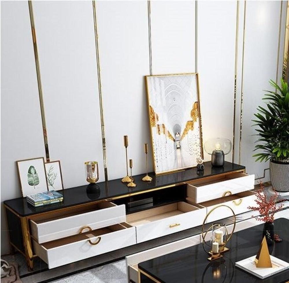 Lixra Contemporary Designed Wooden TV Stand