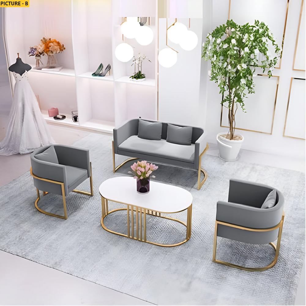 Lixra Contemporary Indoor 3-Pcs Fabric Sofa Set