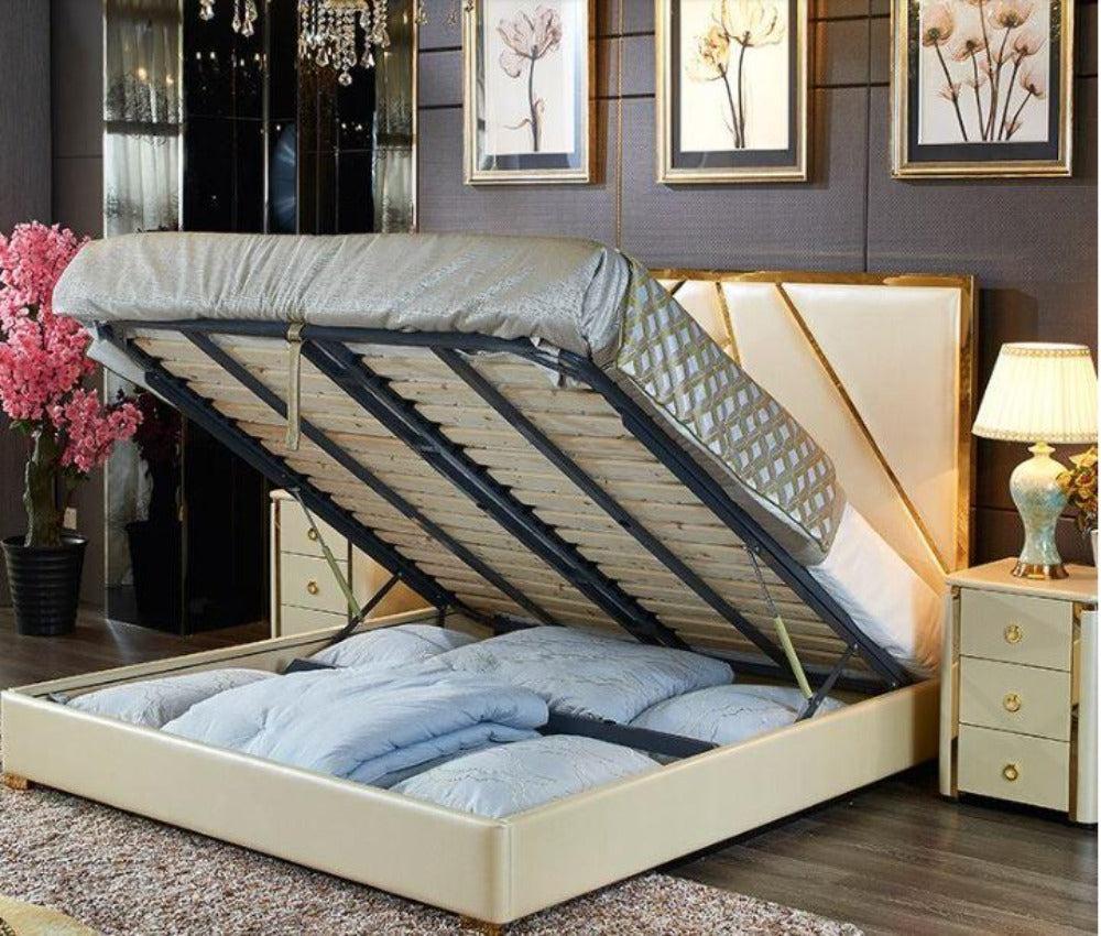 Lixra Contemporary Modernistic Comfort Leather Bed