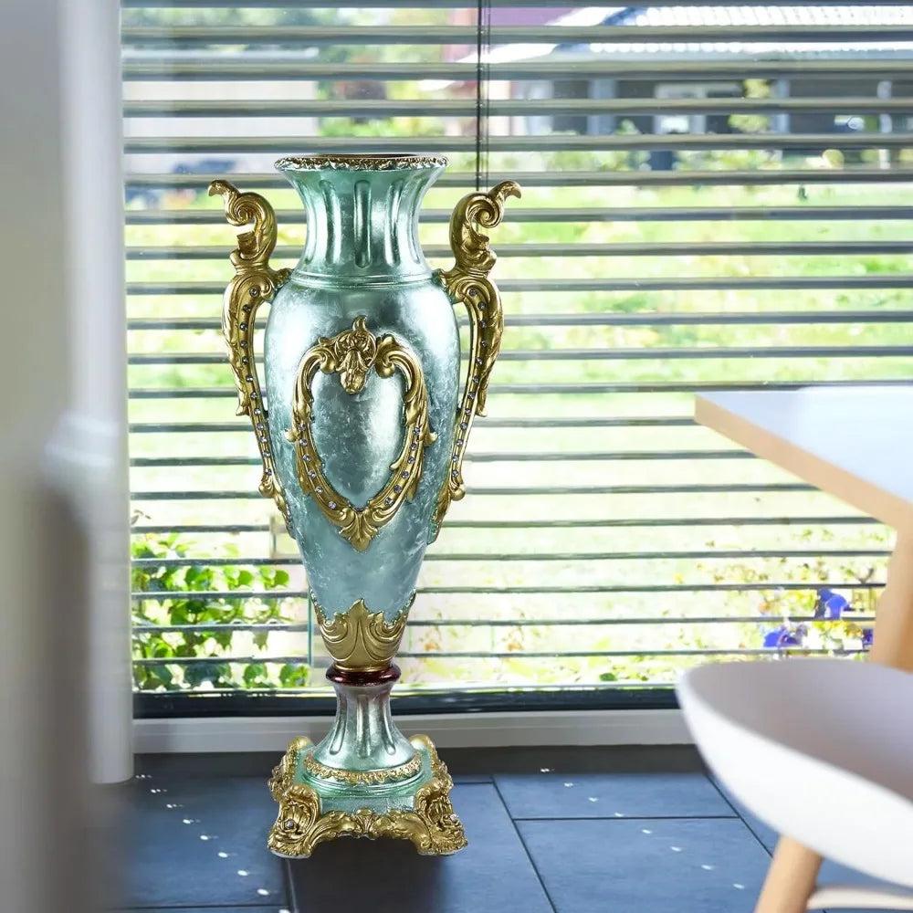 Lixra Contemporary Palatial Resin Floor Vase