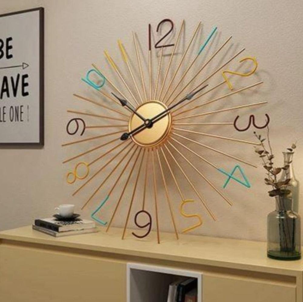 Lixra Contemporary Round Shaped Metal Wall-Clock