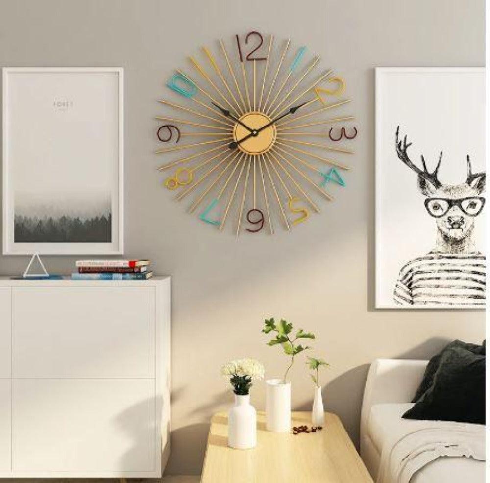 Lixra Contemporary Round Shaped Metal Wall-Clock
