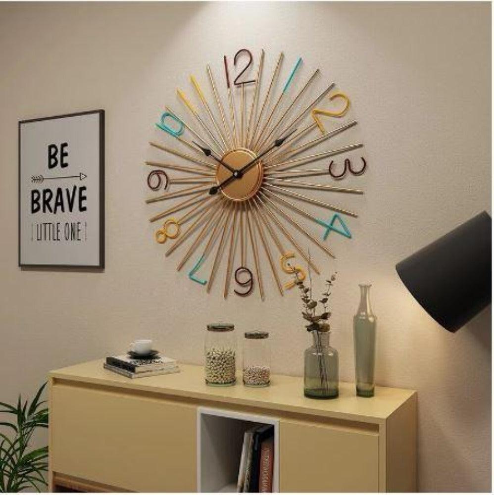 Lixra Contemporary Round Shaped Metal Wall-Clock