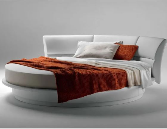 lixra Contemporary Style Luxurious Round Bed
