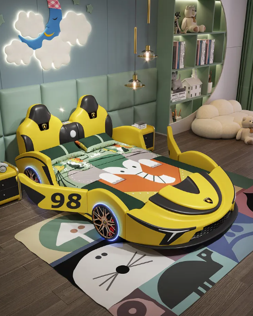 Lixra Cool Car-Shaped Kids Bed