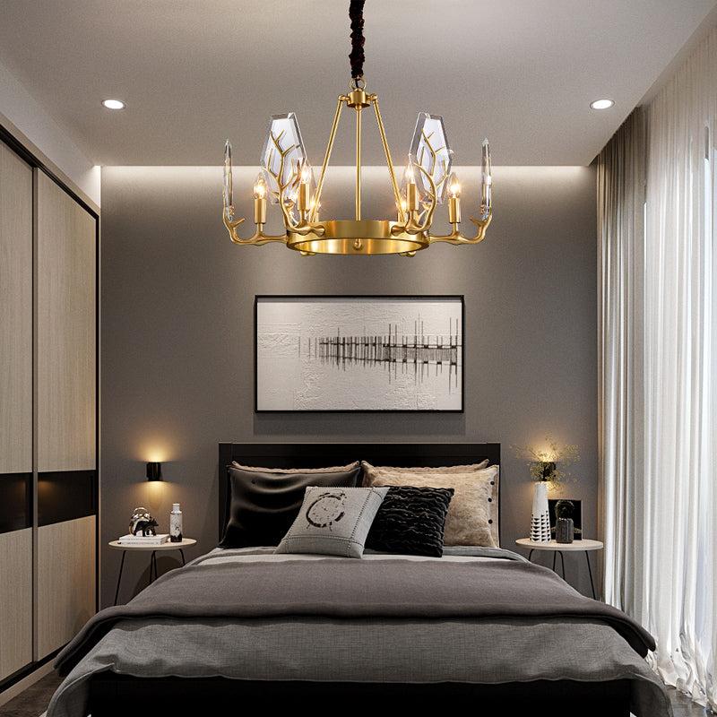 Lixra Copper Round Nifty Modern Chandelier