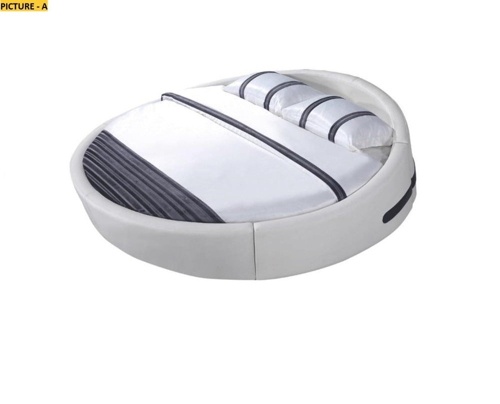 Lixra Cozy Comfort Leather Round Bed