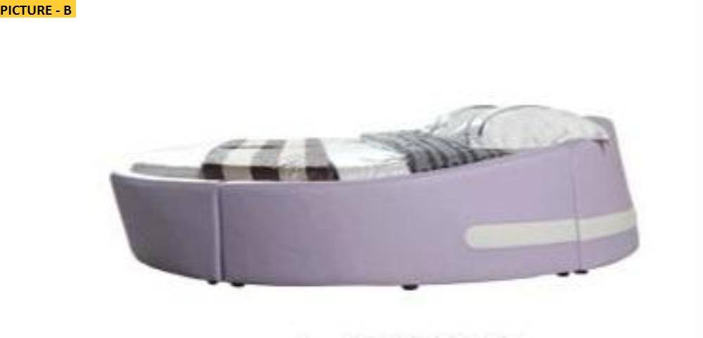 Lixra Cozy Comfort Leather Round Bed