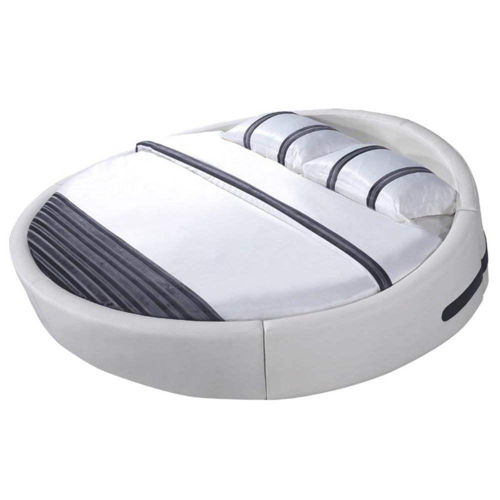 lixra Cozy Comfort Leather Round Bed