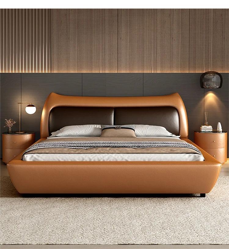 Lixra Cozy Modern Leather Upholstery Bed
