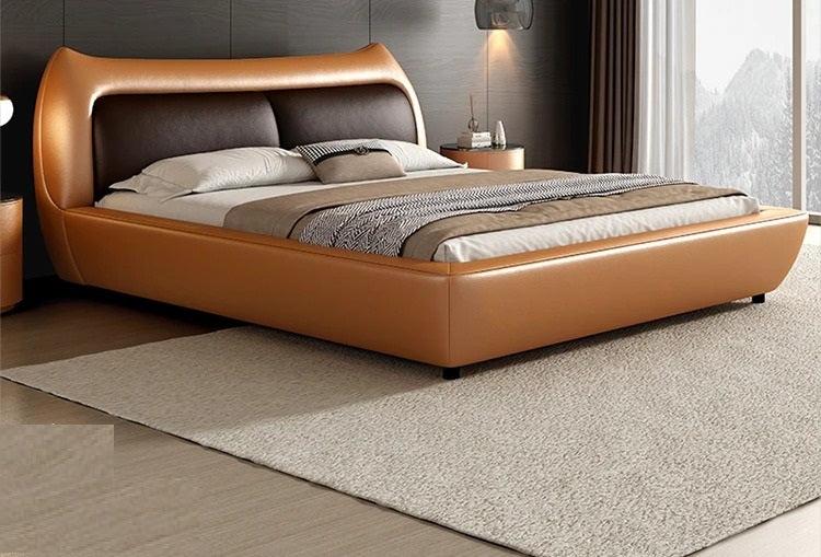 lixra Cozy Modern Leather Upholstery Bed