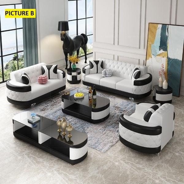 Lixra Crafted Leather 3-2-1 Seater Sofa