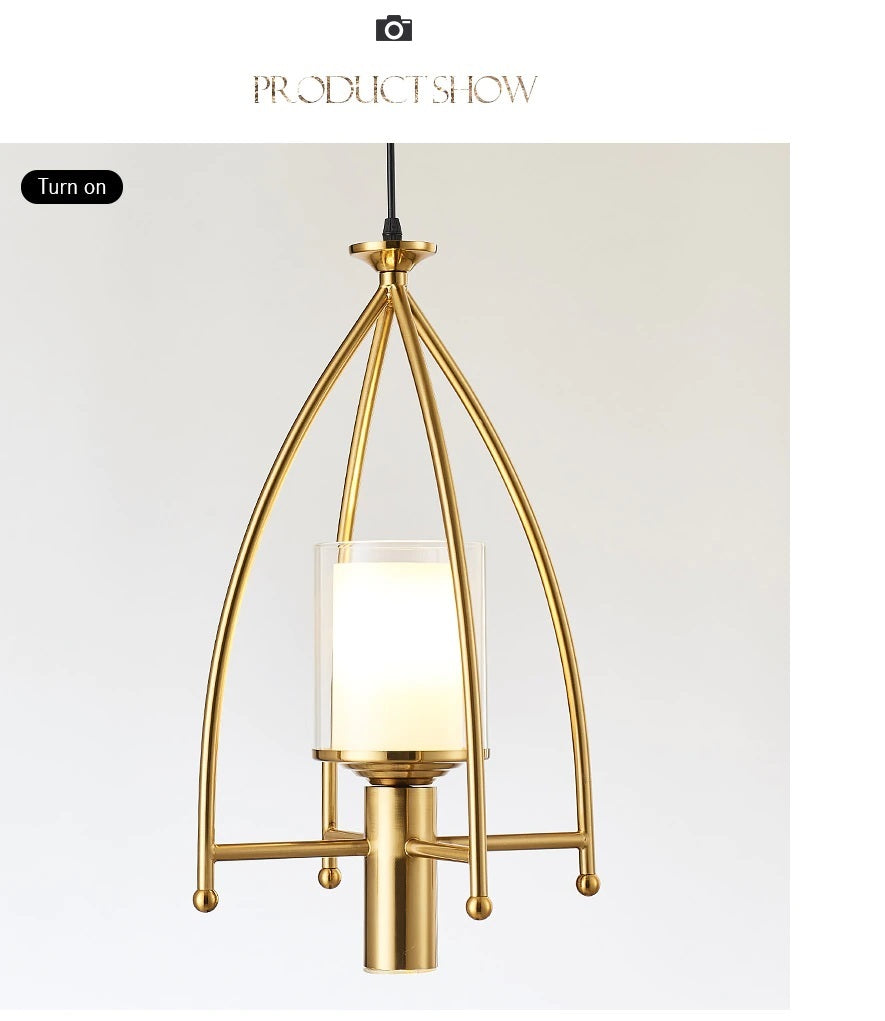 Lixra Creative Golden Pendant Lights