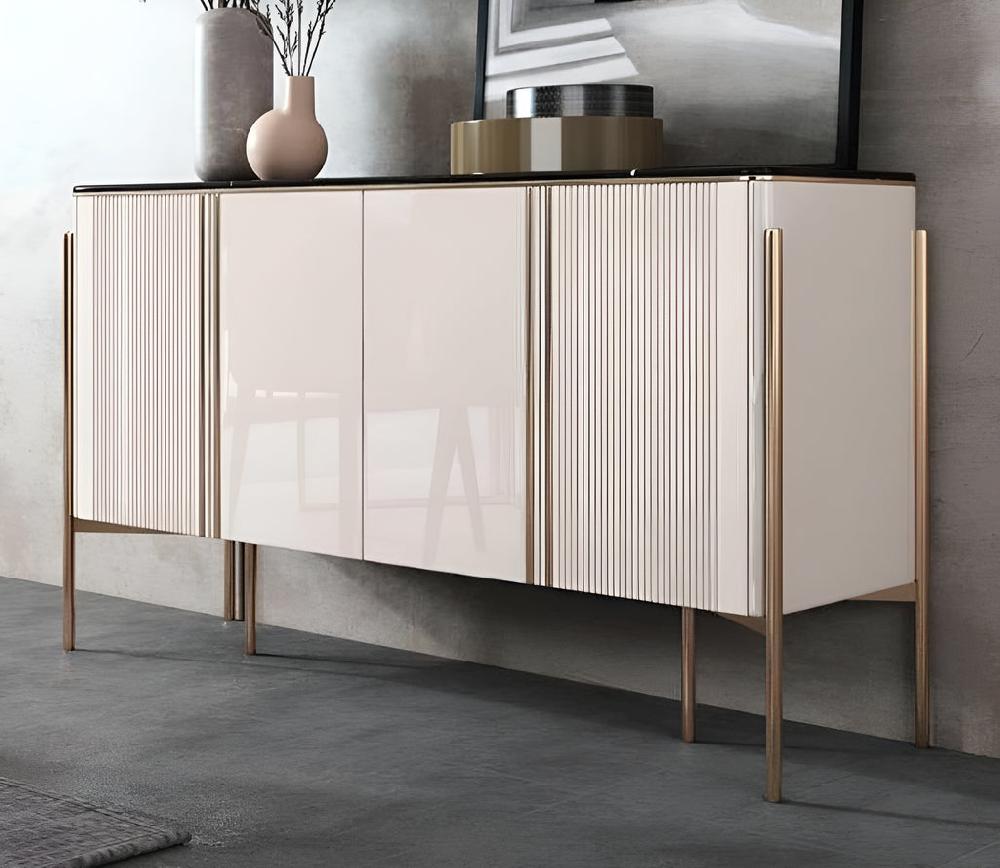 Lixra Creative Style Marble White Buffet Table
