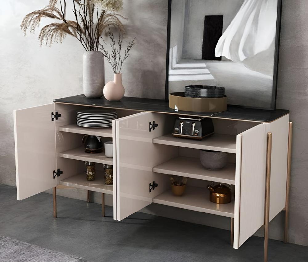 Lixra Creative Style Marble White Buffet Table