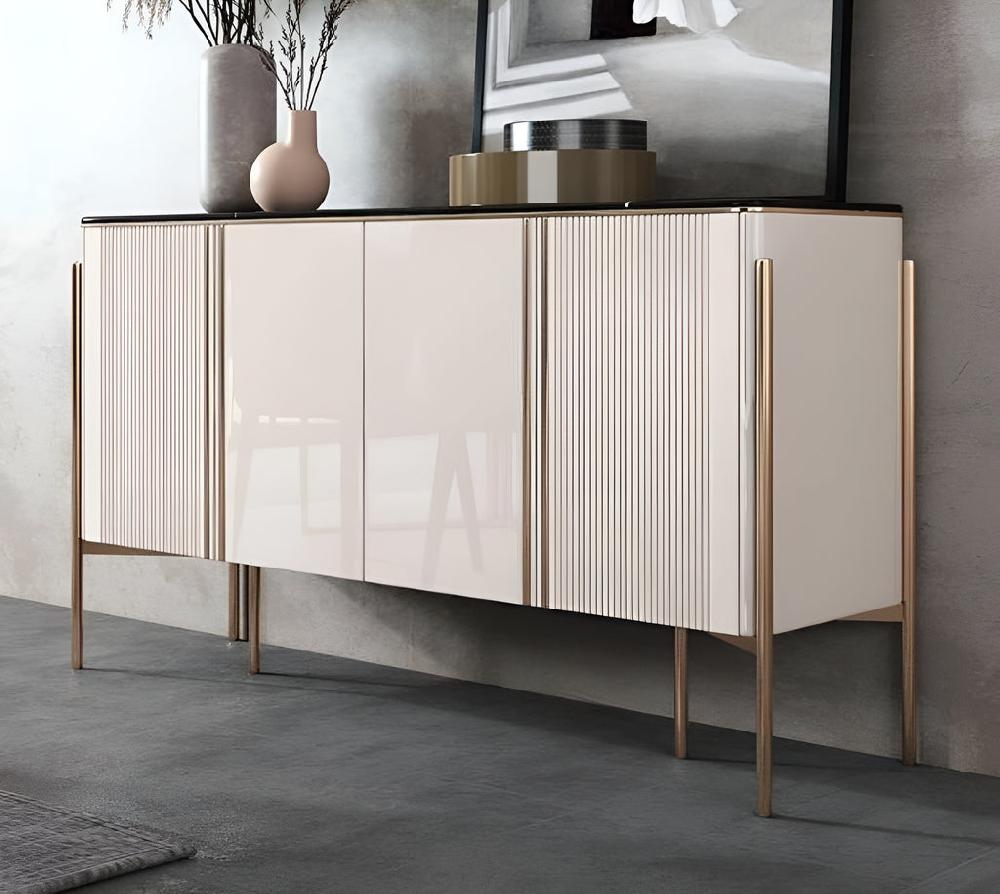lixra Creative Style Marble White Buffet Table