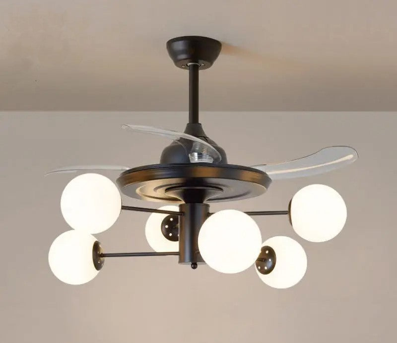 lixra Crystal Chandelier Ceiling Fan