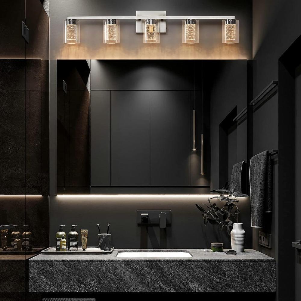 Lixra Crystal Glass Shade Bathroom Vanity Light