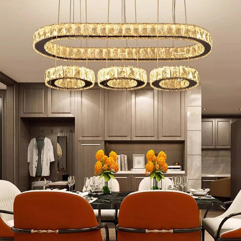 Lixra Crystal LED Modern Pendant Light