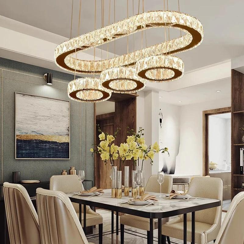 Lixra Crystal LED Modern Pendant Light