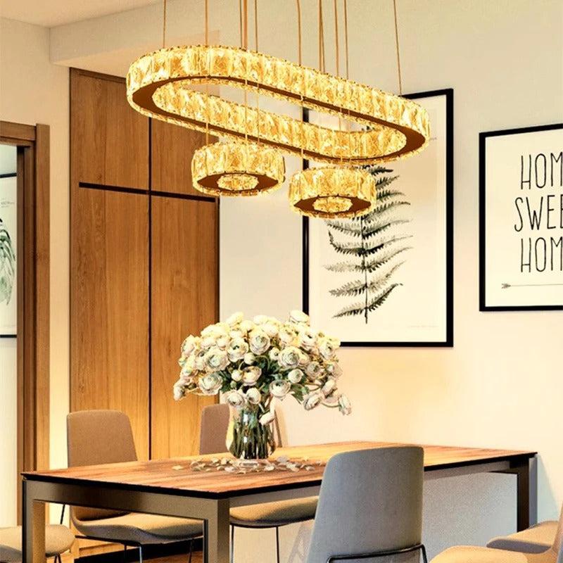 Lixra Crystal LED Modern Pendant Light