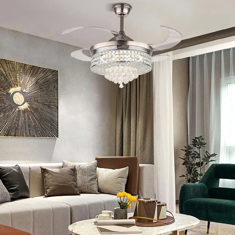 Lixra Crystal Remote Controlled Ceiling-Fan
