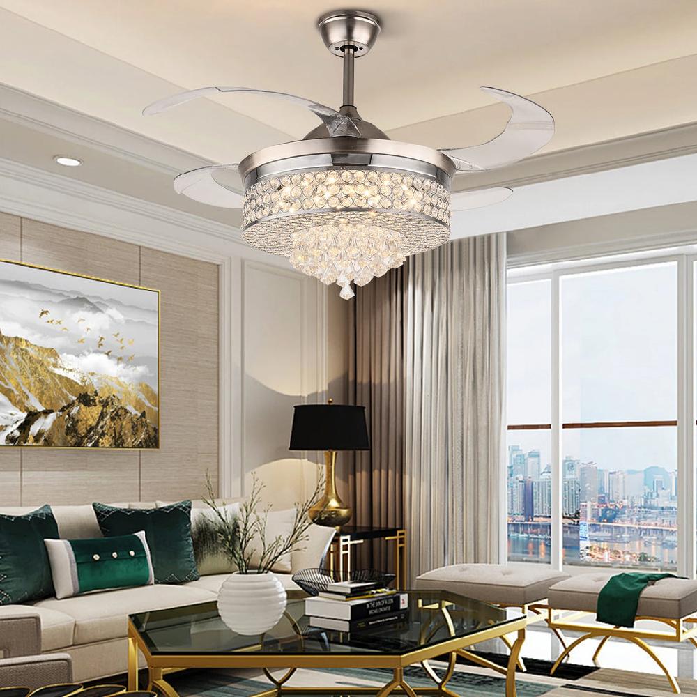 Lixra Crystal Remote Controlled Ceiling-Fan