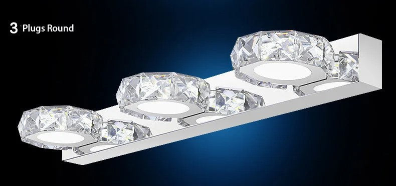 lixra Crystal Vanity Light For Bathroom Serenity