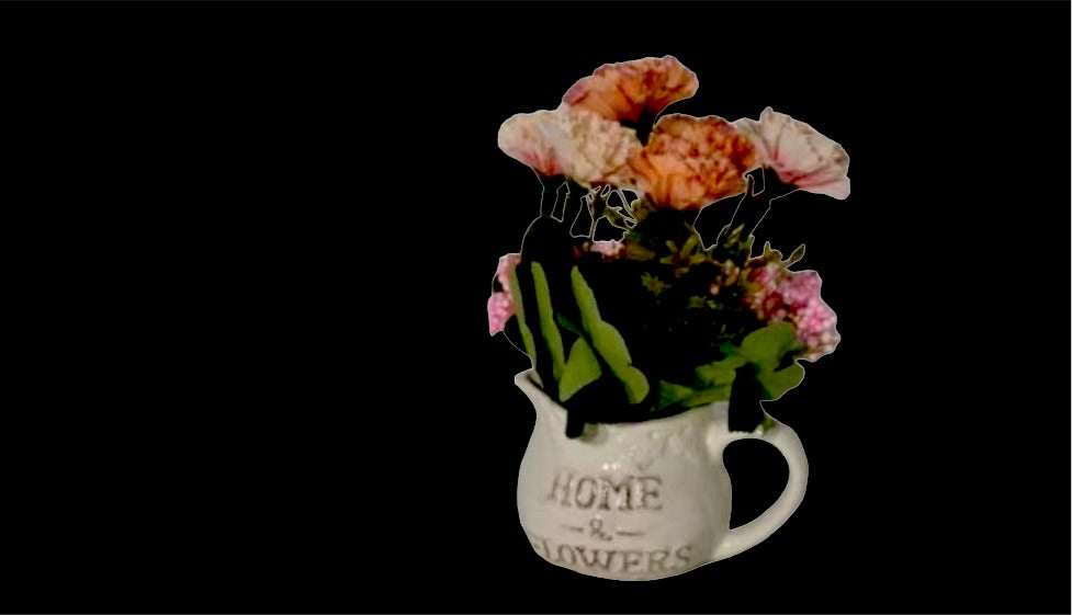 Lixra Cup Shaped Creative Crafted Flower Vase