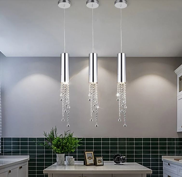 Lixra Cylinder Style Crystal Pendant Light