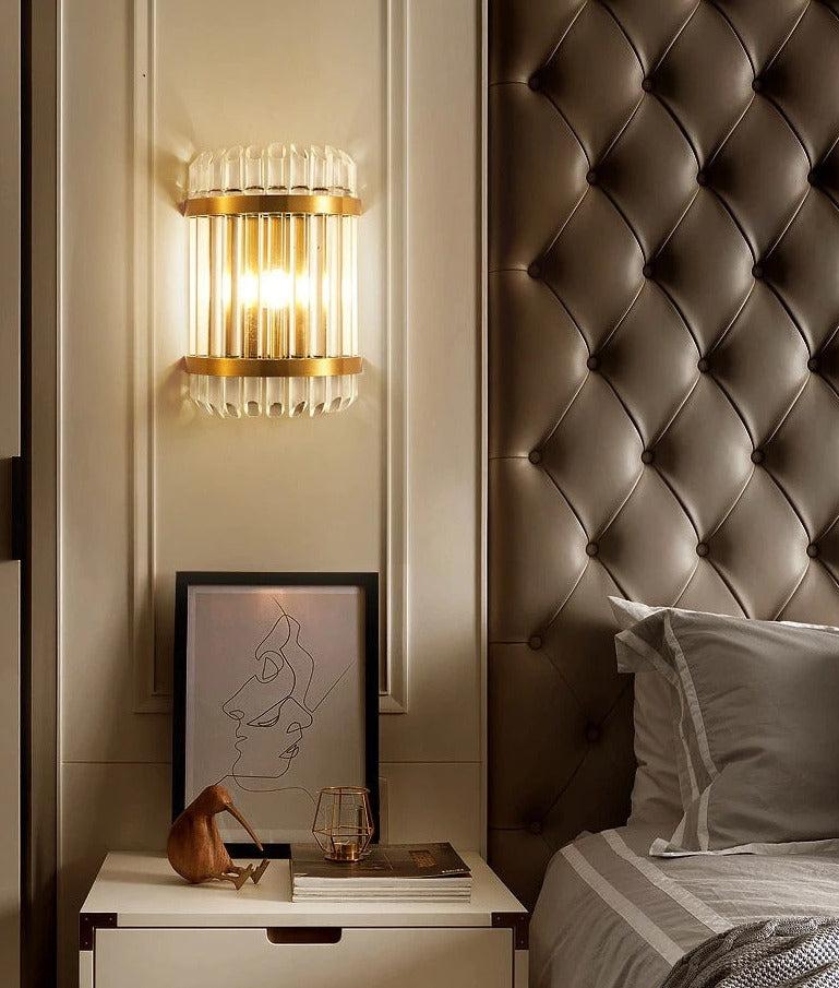 Lixra Cylindrical Shaped Crystal LED Wall-Sconces