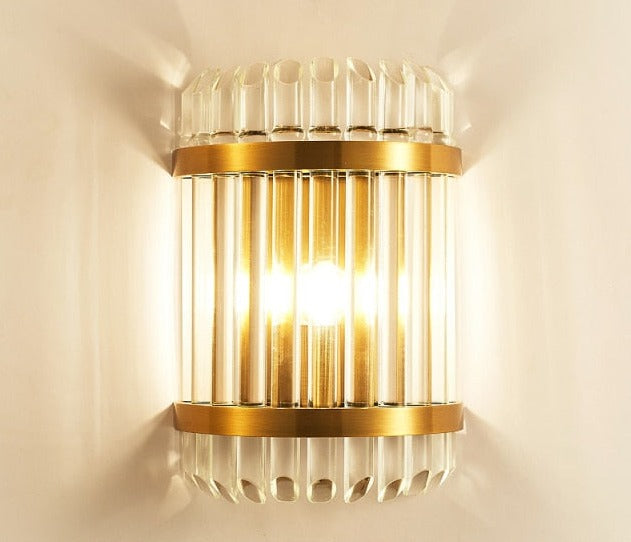 Lixra Cylindrical Shaped Crystal LED Wall-Sconces