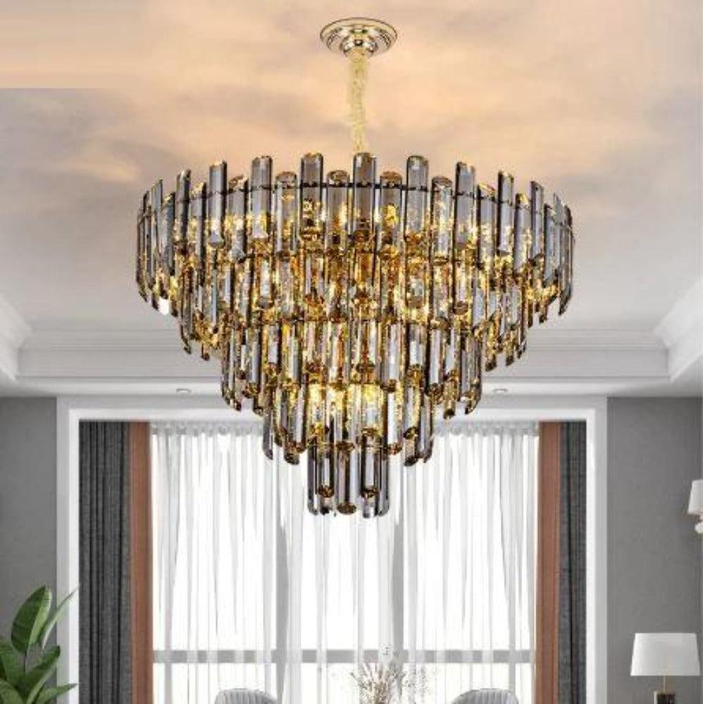 Lixra Dazzling Multilayer Round Pendant Chandelier