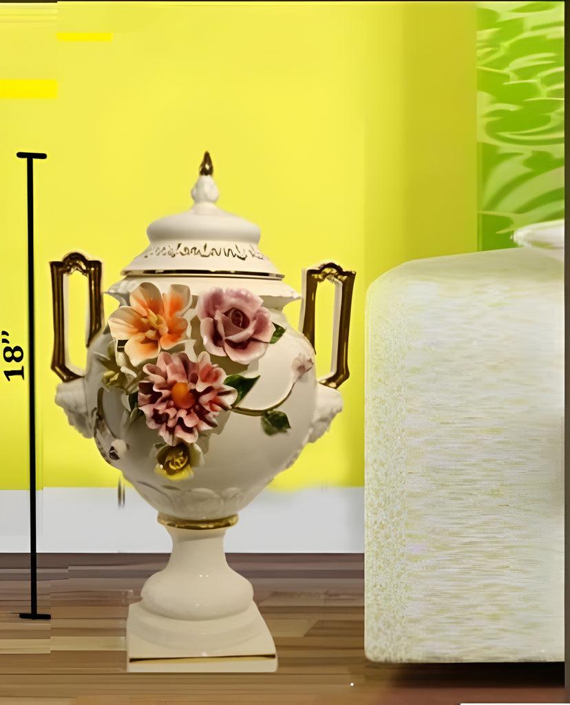 Lixra Decorative Ceramic Finish Flower Vase