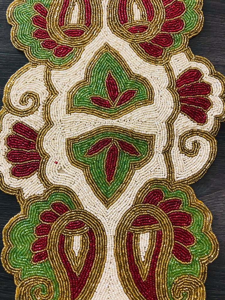 Lixra Decorative Glass Beads Table Runner