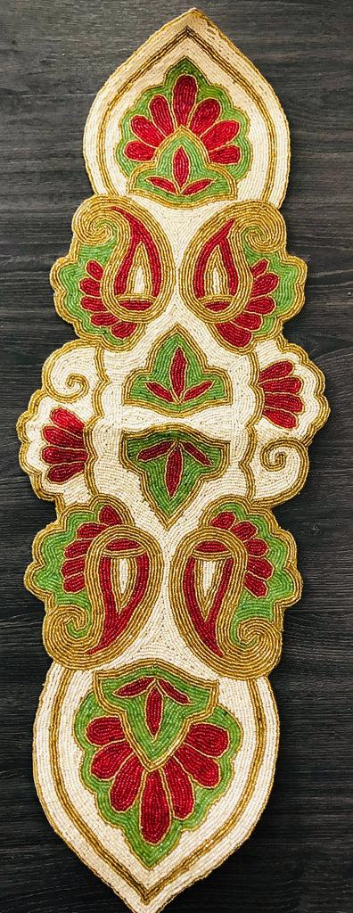 Lixra Decorative Glass Beads Table Runner