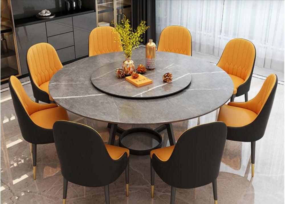 Lixra Dine Shine Marble Dining Table Set