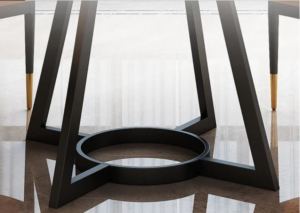 Lixra Dine Shine Marble Dining Table Set