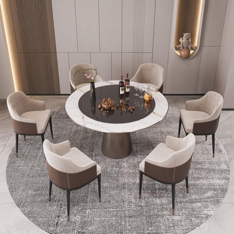 Lixra Dining Table Set With Lazy Susan