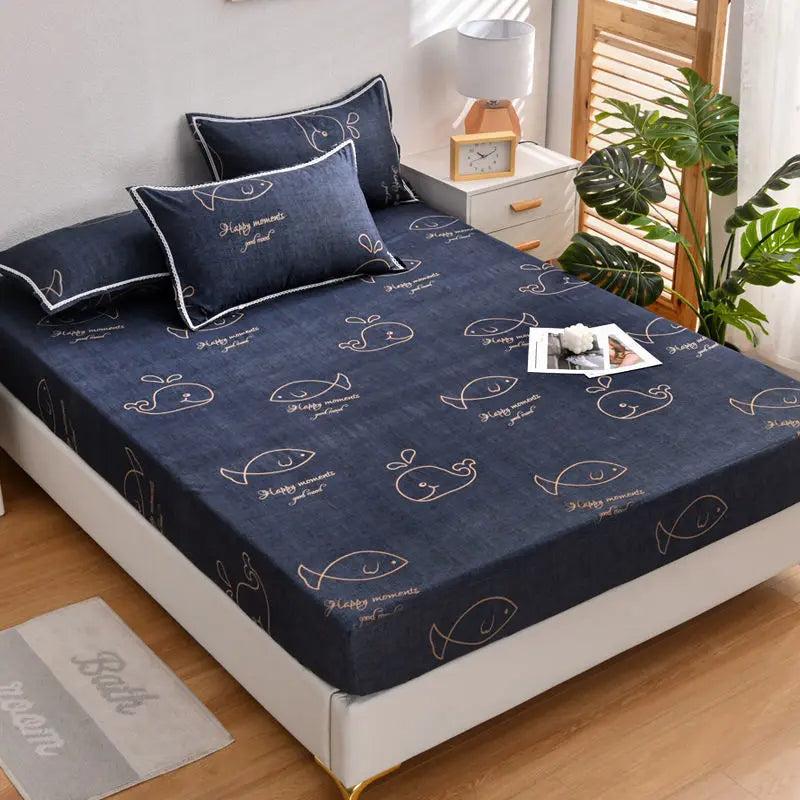 lixra Dream Weave Printed Fitted Bedcover
