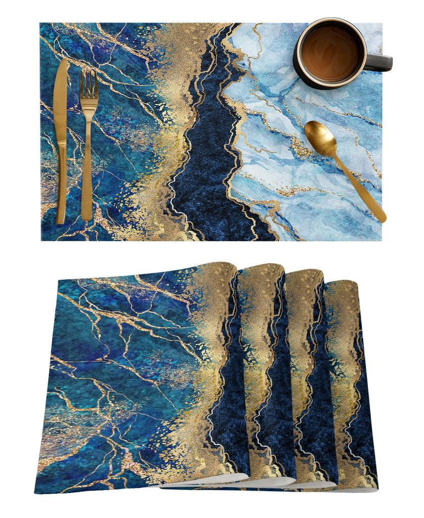 Lixra Eco Friendly Golden Branches Placemats