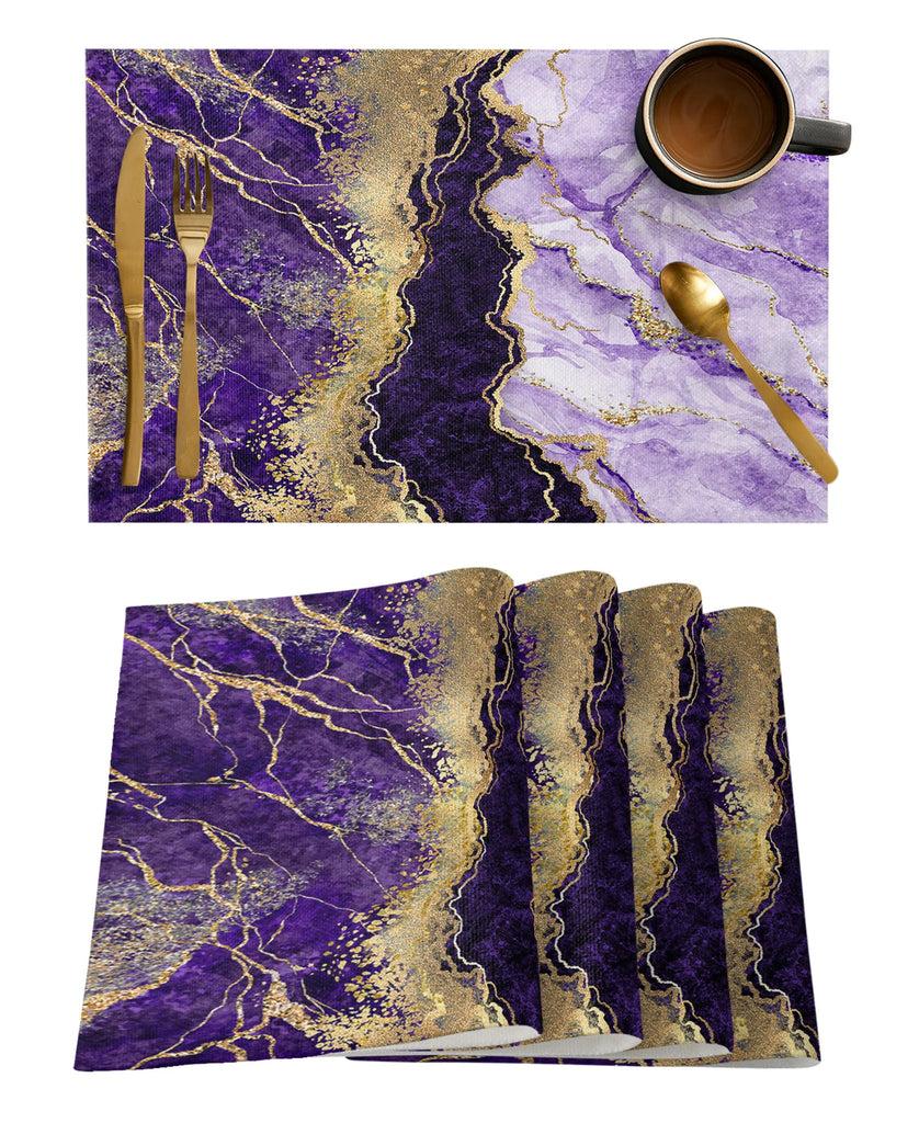 Lixra Eco Friendly Golden Branches Placemats