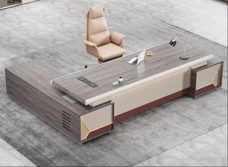 Lixra Effortless Elegance Luxury LED Computer Desk