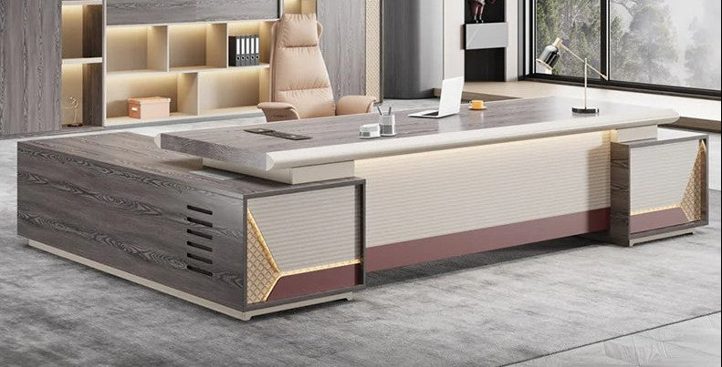 Lixra Effortless Elegance Luxury LED Computer Desk