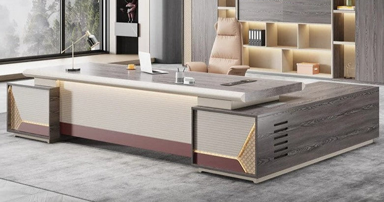 Lixra Effortless Elegance Luxury LED Computer Desk