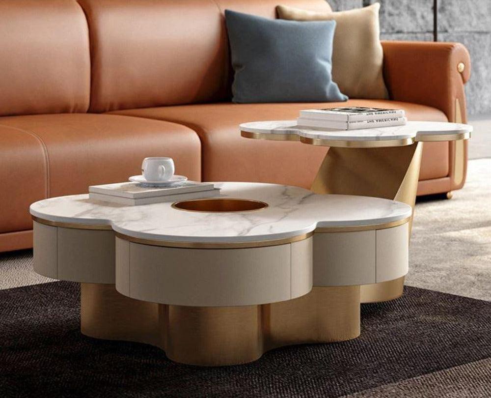 Lixra Elegant Center Marble Coffee Table